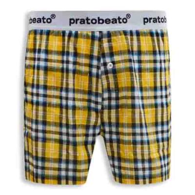 Plaid Design Composed of Yellow and Black Stripes