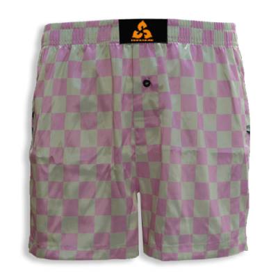 Pink and White Checkered Design