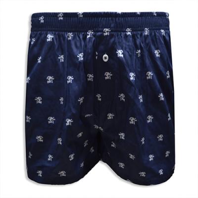 Full-print Patterned Cotton Men Boxer Shorts with Waistband
