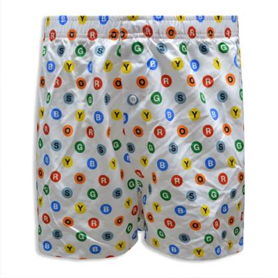 Full-letter Pattern Printed Waistband Polyester-Spandex Men Boxer Shorts