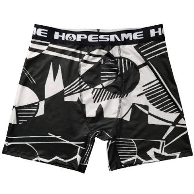 Black And White Geometry Design|Men Boxer