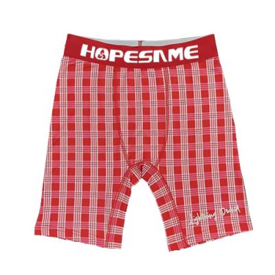 Long Plaid Print|Men Boxer