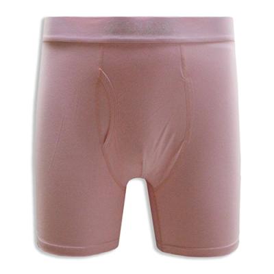 Pink Solid Color Classic Design Men's Underwear with Jacquard Waistband