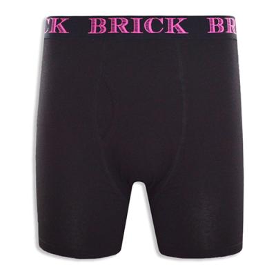 Black Cut with Pink Logo Cotton-Spandex Blend Underwear