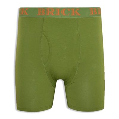 Green Cotton-Spandex Blend Underwear