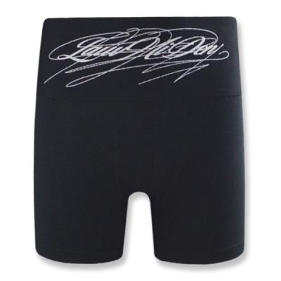 Knitted High-waist Waistband with Different Prints on the Front and Back