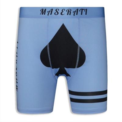 Light Blue Spade Poker Style Print 