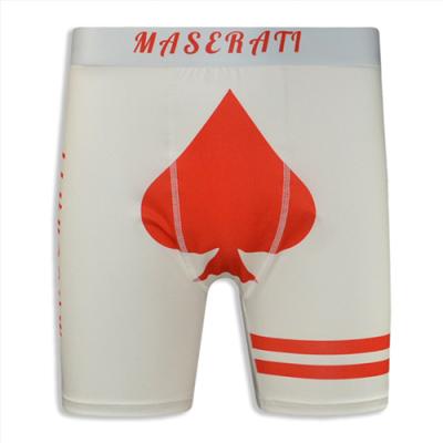 White Playing Card Style Print with Red Hearts