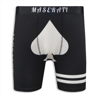 Black Model with White Playing Card Spade Print