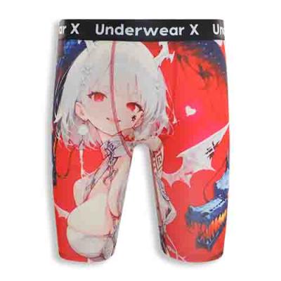 Anime Character Print in Red Tones