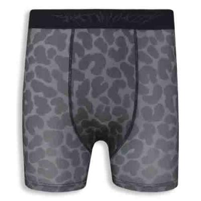 Men's Leopard Print Underwear in Gray