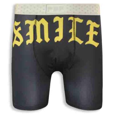 Black Men's Underwear with Gold Teeth and Unique Printed Patterns