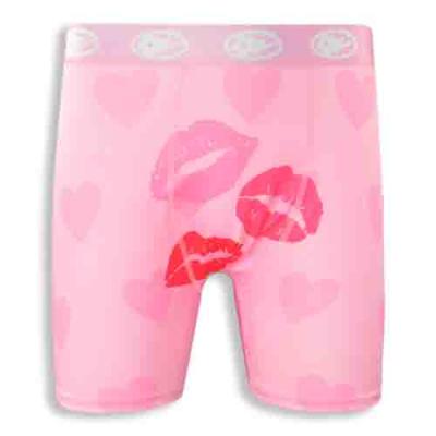 Pink Heart and Lip Print Pattern