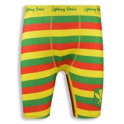 Men's Long-Leg Underwear with Striped Pattern