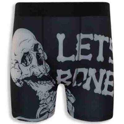 Men's  Boxer Briefs with Skull Skeleton Print, Made of Low Polyester and Spandex