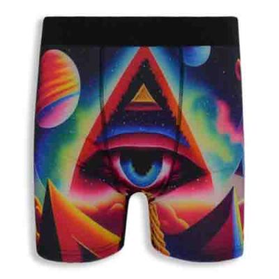 Custom Design Sci-Fi Print Series High-Quality Polyester-Spandex Fabric Underwear