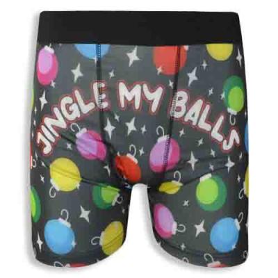 Festive Balloon Pattern Men's Boxer Briefs