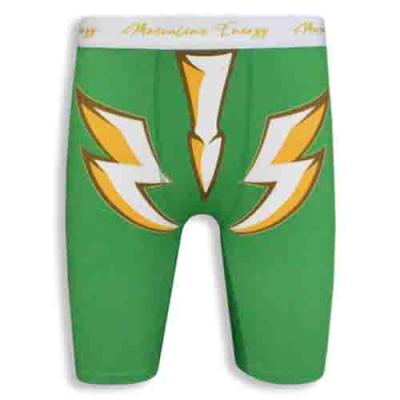 Green Polyester-spandex Fabric Symbol Print Design Underwear