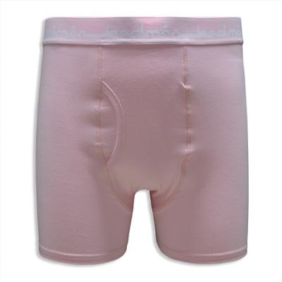 Custom High-quality Pink Men's Boxing Underwear with Customizable Waistband