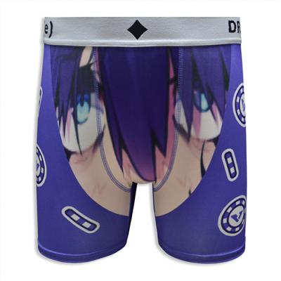 Purple Character Custom Pattern Print Men's Underwear
