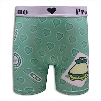 Men's Boxer Briefs with An All-over Green Fresh Print