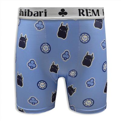 Popular Men's Underwear, Fully Printed with Blue Patterns