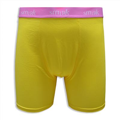 Men's Plain-colored Printed Underwear Made of Polyester and Spandex, Paired with A Jacquard Waistband