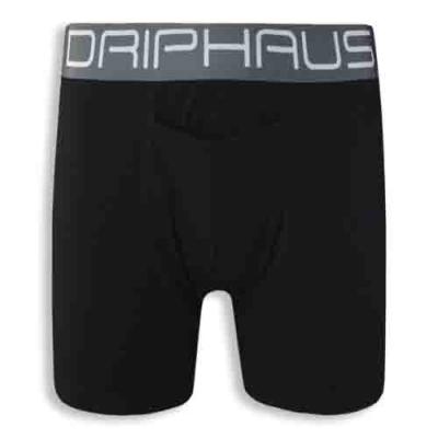 Cotton-Spandex Short High-Waist Men's Underwear with Transfer Print Design